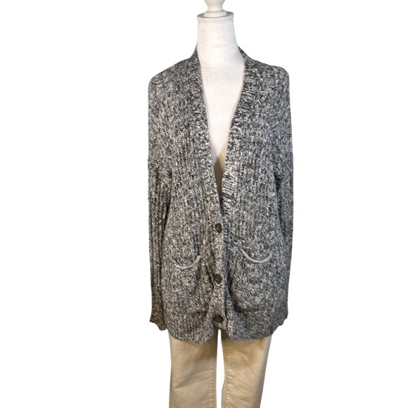 Abercrombie & Fitch Sweaters - Abercrombie & Fitch Gray Marled Button-Up Cardigan